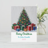 Weihnachtskarte Feiertagskarte (Stehend Vorderseite)