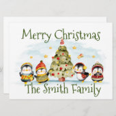 Weihnachtskarte Feiertagskarte (Vorne/Hinten)