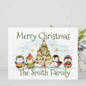 Weihnachtskarte Feiertagskarte (Stehend Vorderseite)