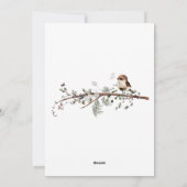 Weihnachtskarte Feiertagskarte (Rückseite)