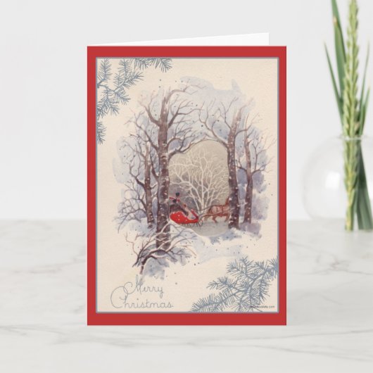 Weihnachtskarte Feiertagskarte (Vorderseite)
