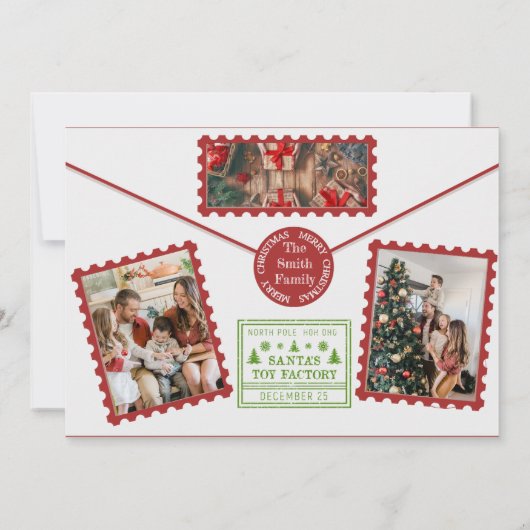 Weihnachtskarte Feiertagskarte (Rückseite)