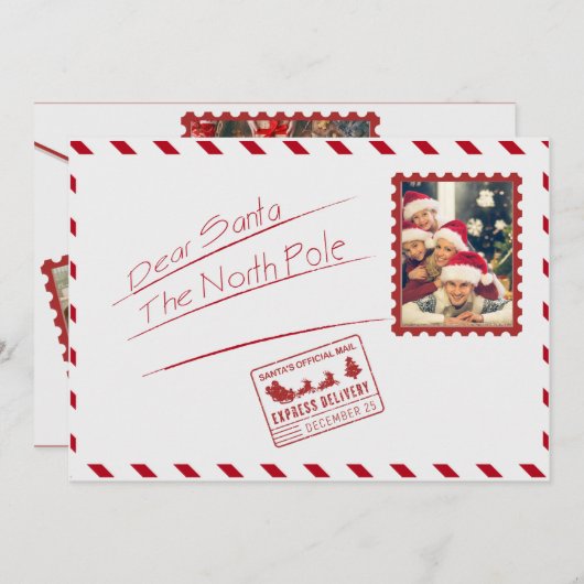 Weihnachtskarte Feiertagskarte (Vorne/Hinten)