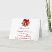 Weihnachtskarte Feiertagskarte (Rückseite)