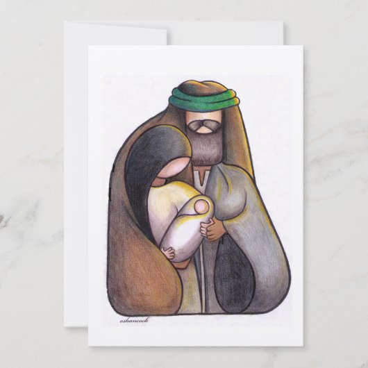 Weihnachtskarte Feiertagskarte (Vorderseite)