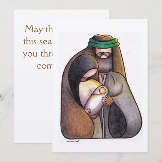 Weihnachtskarte Feiertagskarte (Vorne/Hinten)