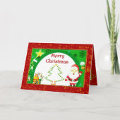 Weihnachtskarte Feiertagskarte (Vorderseite)