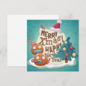Weihnachtskarte Feiertagskarte (Vorne/Hinten)