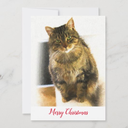 Weihnachtskarte Feiertagskarte (Vorderseite)