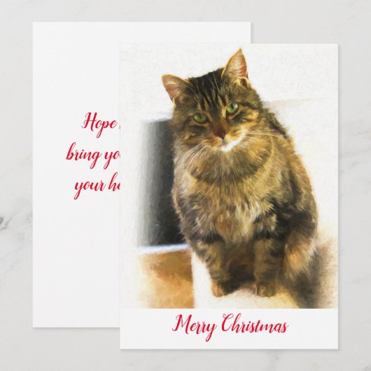 Weihnachtskarte Feiertagskarte (Vorne/Hinten)