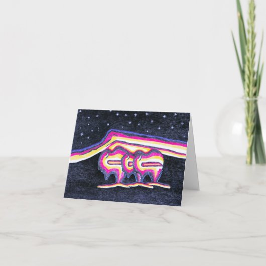 Weihnachtskarte Feiertagskarte (Vorderseite)