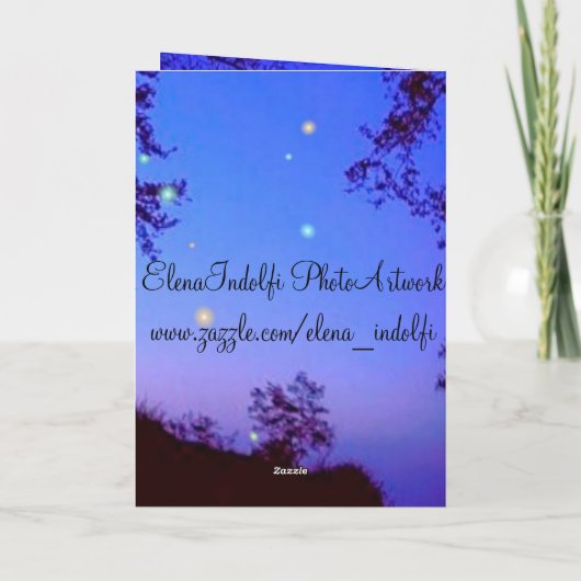 Weihnachtskarte Feiertagskarte (Rückseite)