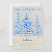 Weihnachtskarte Feiertagskarte (Vorderseite)