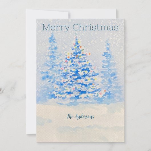 Weihnachtskarte Feiertagskarte (Vorderseite)