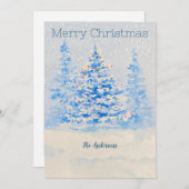 Weihnachtskarte Feiertagskarte (Vorne/Hinten)