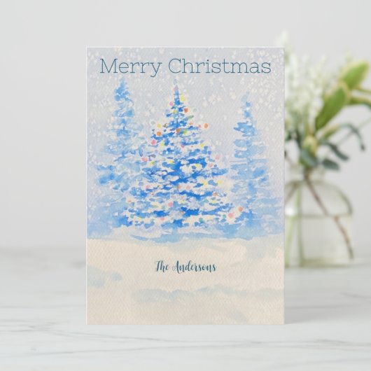 Weihnachtskarte Feiertagskarte (Stehend Vorderseite)