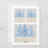 Weihnachtskarte Feiertagskarte (Rückseite)