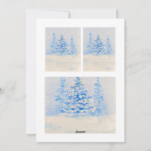 Weihnachtskarte Feiertagskarte (Rückseite)