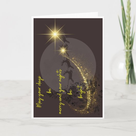 Weihnachtskarte Feiertagskarte (Vorderseite)