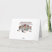 Weihnachtskarte Feiertagskarte (Rückseite)