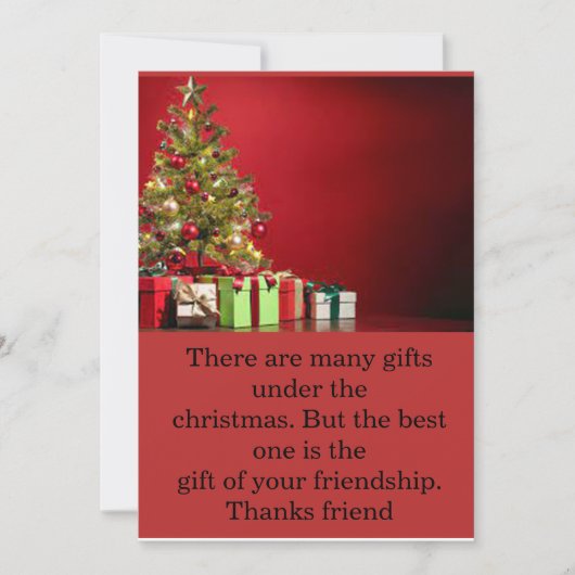 Weihnachtskarte Feiertagskarte (Vorderseite)