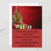 Weihnachtskarte Feiertagskarte (Vorne/Hinten)