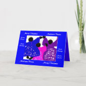 Weihnachtskarte Feiertagskarte (Vorderseite)