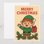 Weihnachtskarte Feiertagskarte (Vorne/Hinten)