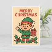 Weihnachtskarte Feiertagskarte (Stehend Vorderseite)