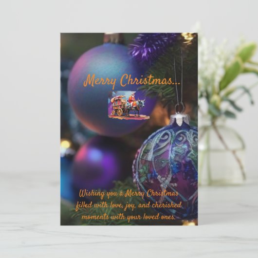 Weihnachtskarte Feiertagskarte (Stehend Vorderseite)