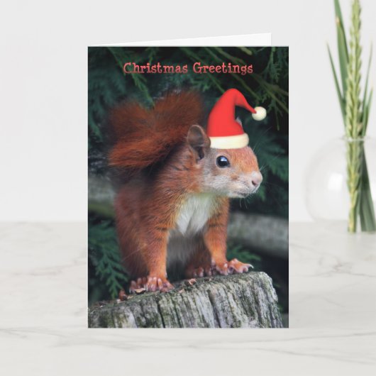 Weihnachtskarte Feiertagskarte (Vorderseite)