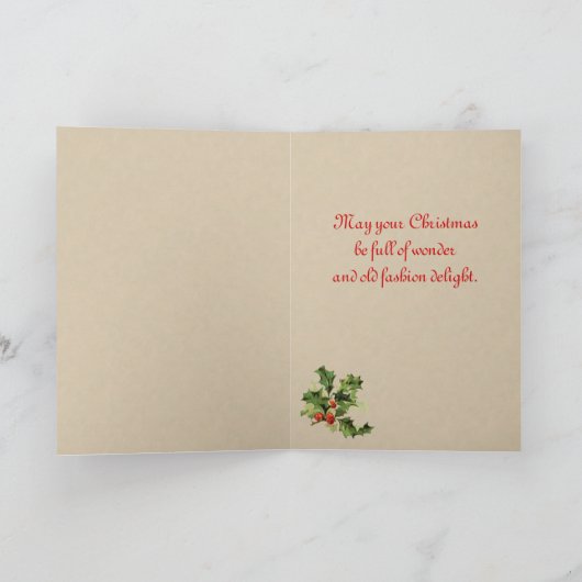 Weihnachtskarte Feiertagskarte (Innenseite)