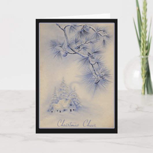 Weihnachtskarte Feiertagskarte (Vorderseite)