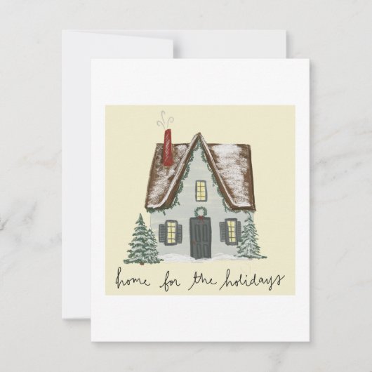 Weihnachtskarte Feiertagskarte (Vorderseite)