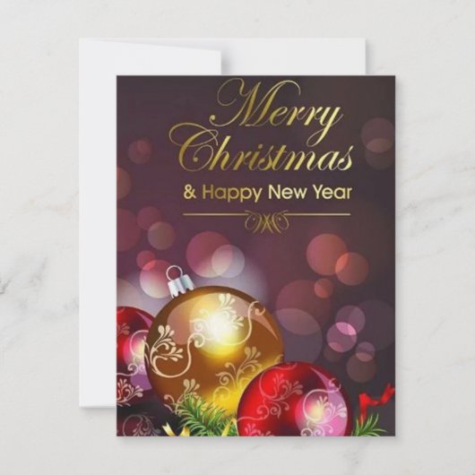 Weihnachtskarte Feiertagskarte (Vorderseite)