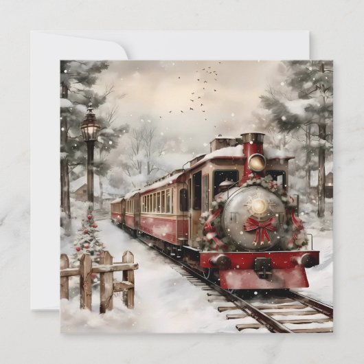Weihnachtskarte Feiertagskarte (Vorderseite)