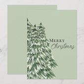 Weihnachtskarte Feiertagskarte (Vorne/Hinten)