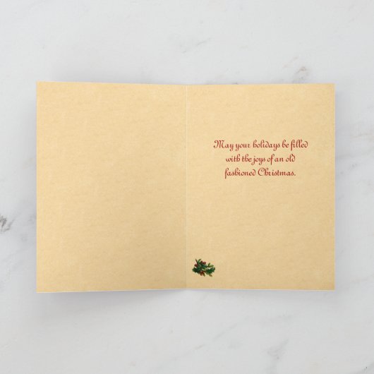 Weihnachtskarte Feiertagskarte (Innenseite)