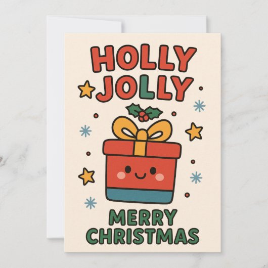 Weihnachtskarte Feiertagskarte (Vorderseite)