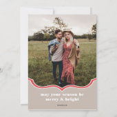 Weihnachtskarte Feiertagskarte (Rückseite)