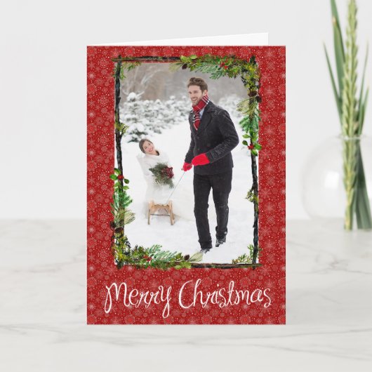 Weihnachtskarte Feiertagskarte (Vorderseite)