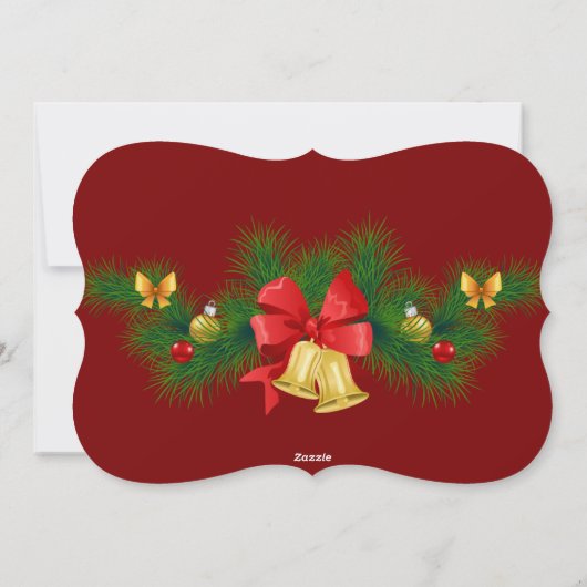 Weihnachtskarte Feiertagskarte (Rückseite)