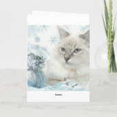 Weihnachtskarte Feiertagskarte (Rückseite)