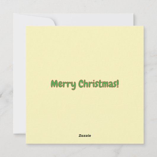 Weihnachtskarte Feiertagskarte (Rückseite)