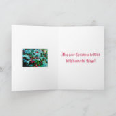 Weihnachtskarte Feiertagskarte (Innenseite)