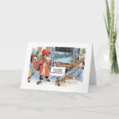 Weihnachtskarte Feiertagskarte (Vorderseite)