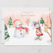 Weihnachtskarte Feiertagskarte (Vorderseite)