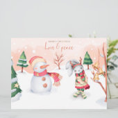 Weihnachtskarte Feiertagskarte (Stehend Vorderseite)