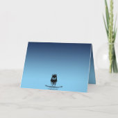 Weihnachtskarte Feiertagskarte (Rückseite)