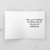 Weihnachtskarte Feiertagskarte (Innenseite)